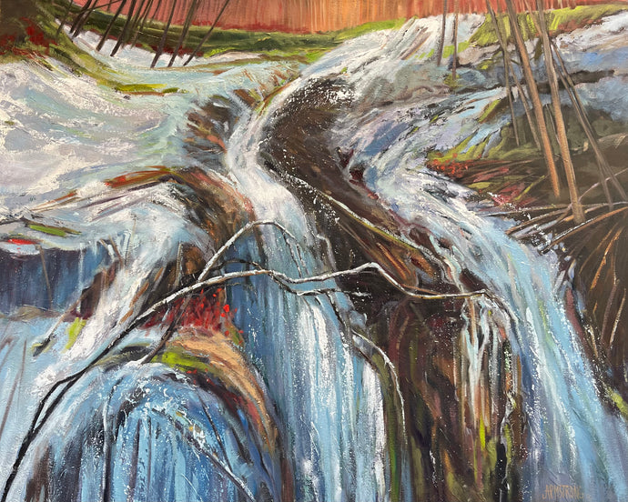 Icy Slopes, 24 x 30” oil