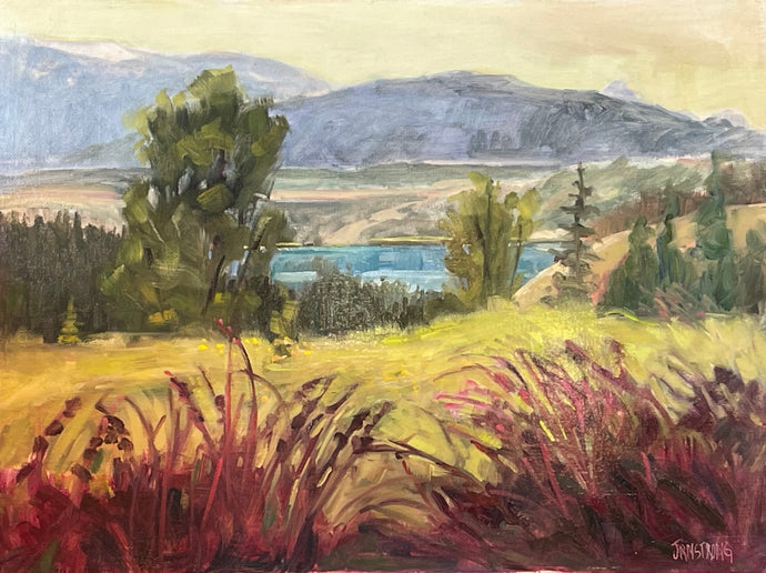 Invermere Lake View I, 12 x 16” oil