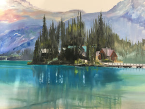 Emerald Lake, 24 x 36" Oil