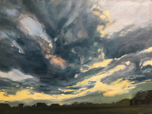 Alberta Skies, 12 x 16" SOLD by Ice House Gallery, Nova Scotia