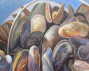 Flexing My Mussels, 24 x 30" Acrylic