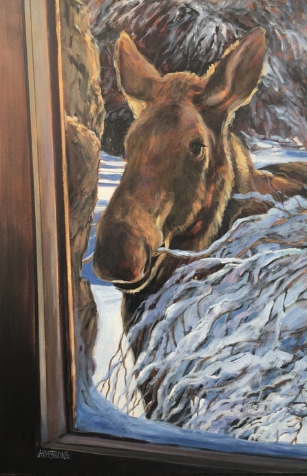 Afternoon Visitor, 36 x 24
