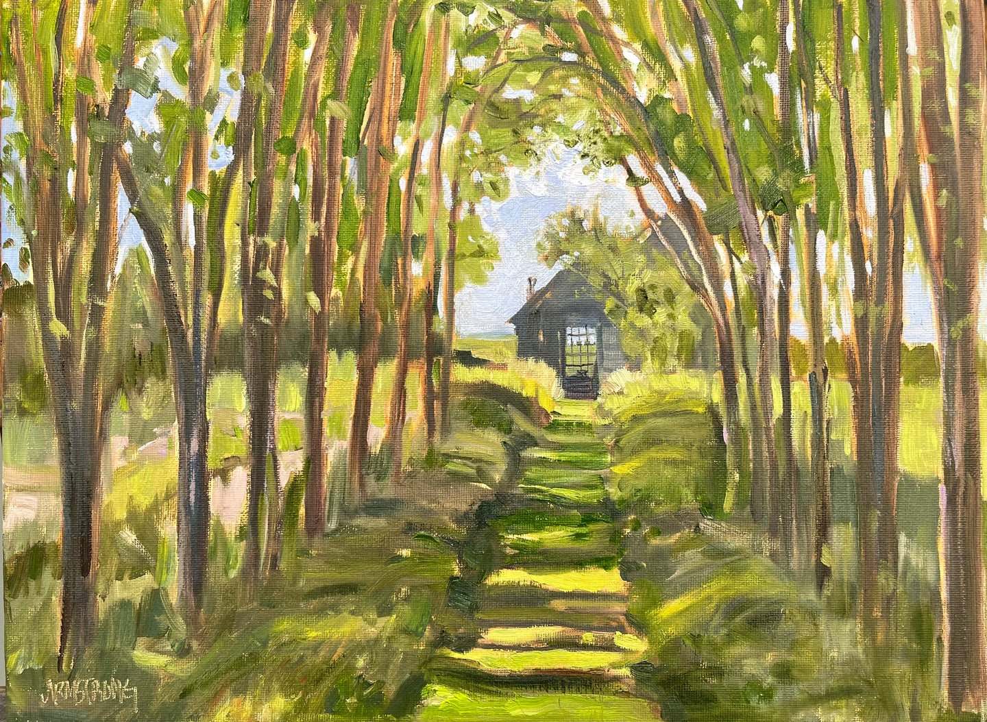 Writer’s Cottage, 12 x 16” oil plein air