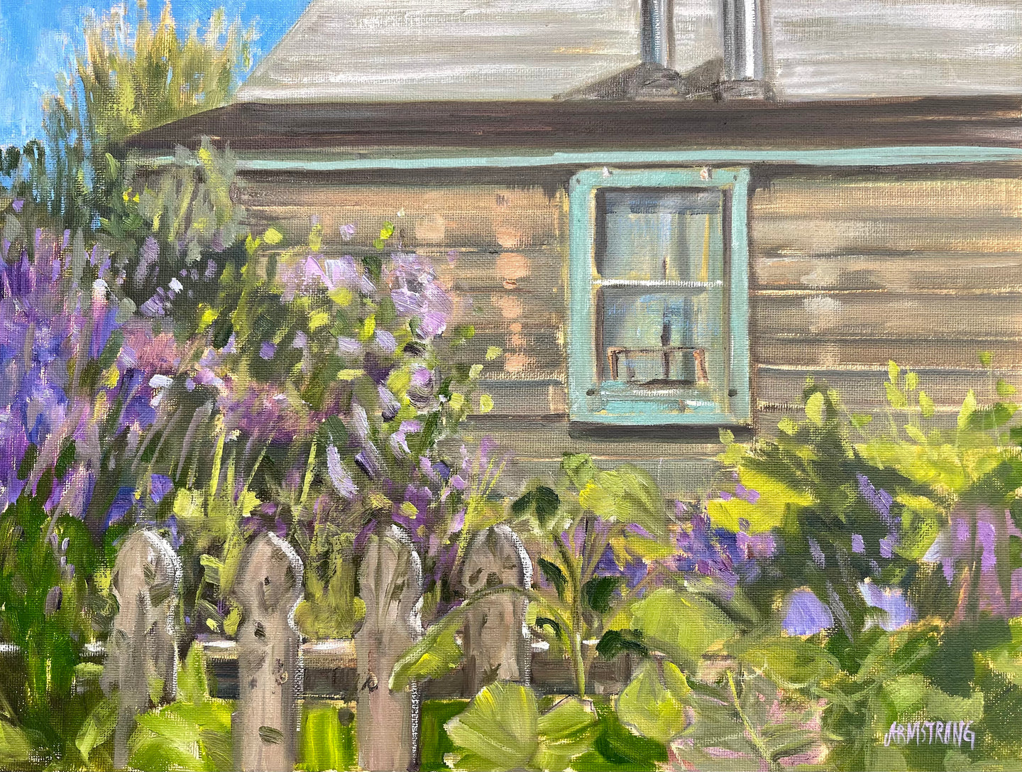 Artist’s Cottage, 12 x 16” oil (plein air)