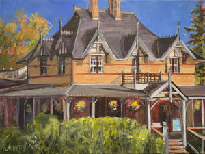 Bow Valley Ranche House, 12 x 16” Acrylic (plein air)
