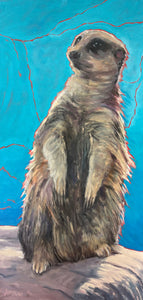 On The Lookout 30 x 15" Oil