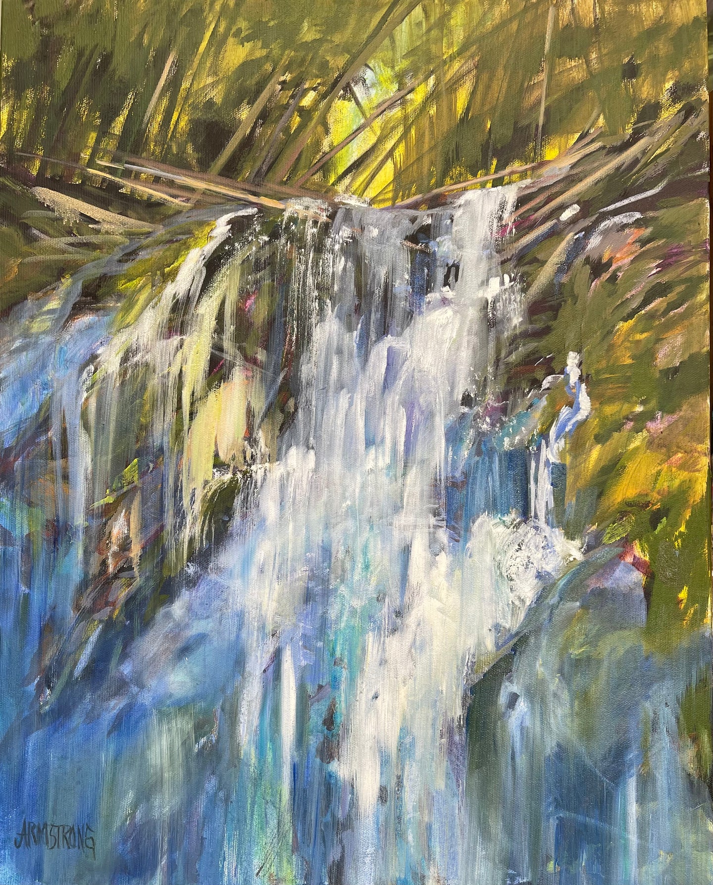 Rawson Lake Falls, 20 x 16” Oil
